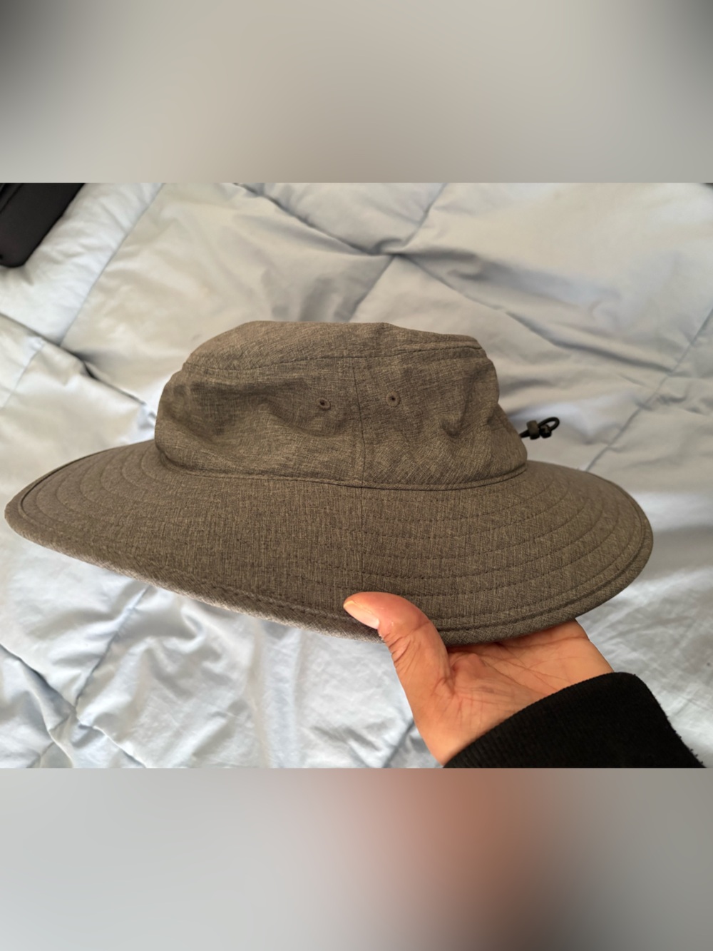 Women’s Wide-Brim Outdoor Bucket Hat - Charcoal